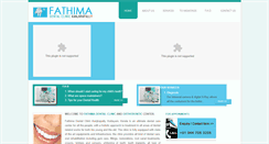 Desktop Screenshot of fathimadentalclinic.com