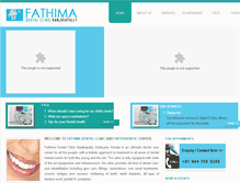 Tablet Screenshot of fathimadentalclinic.com